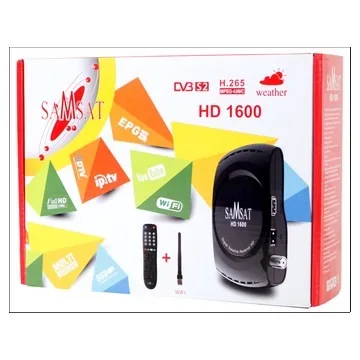 RECEPTEUR SAMSAT 1600HD+12MOIS SHEARING+IPTV CLE W RC-SAM-1600