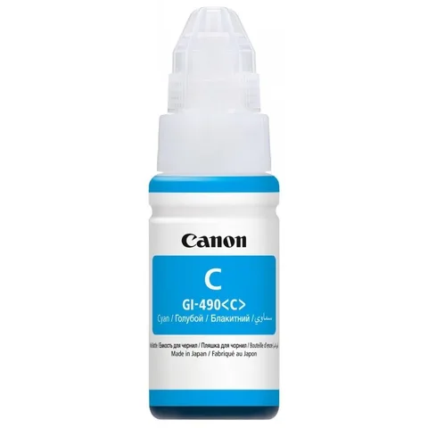 Bouteille D'encre Canon 490 Cyan 70ml Originale