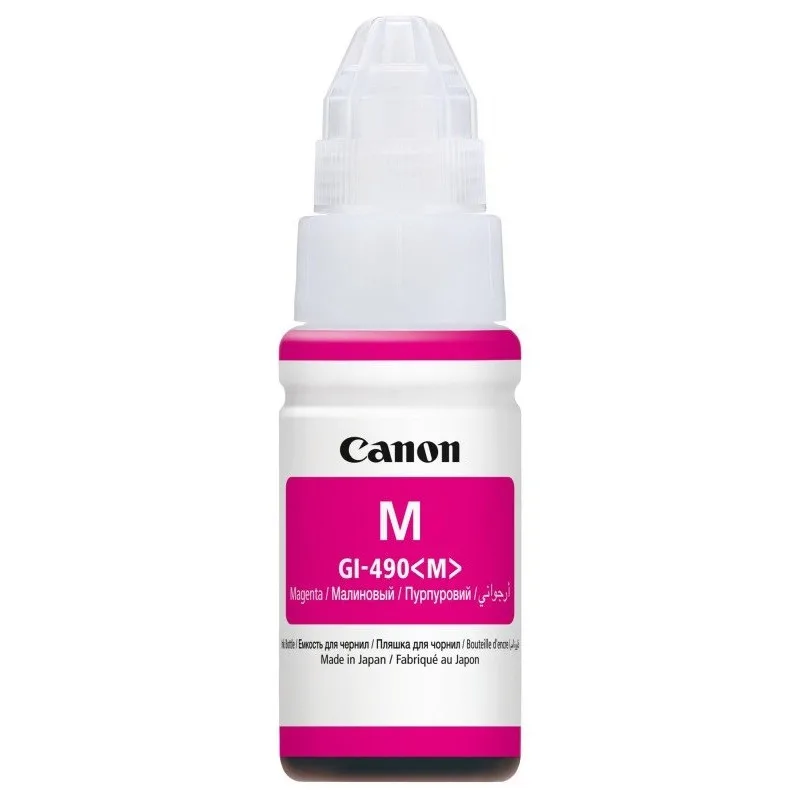 Bouteille D'encre Canon 490 Magenta 70ml Originale