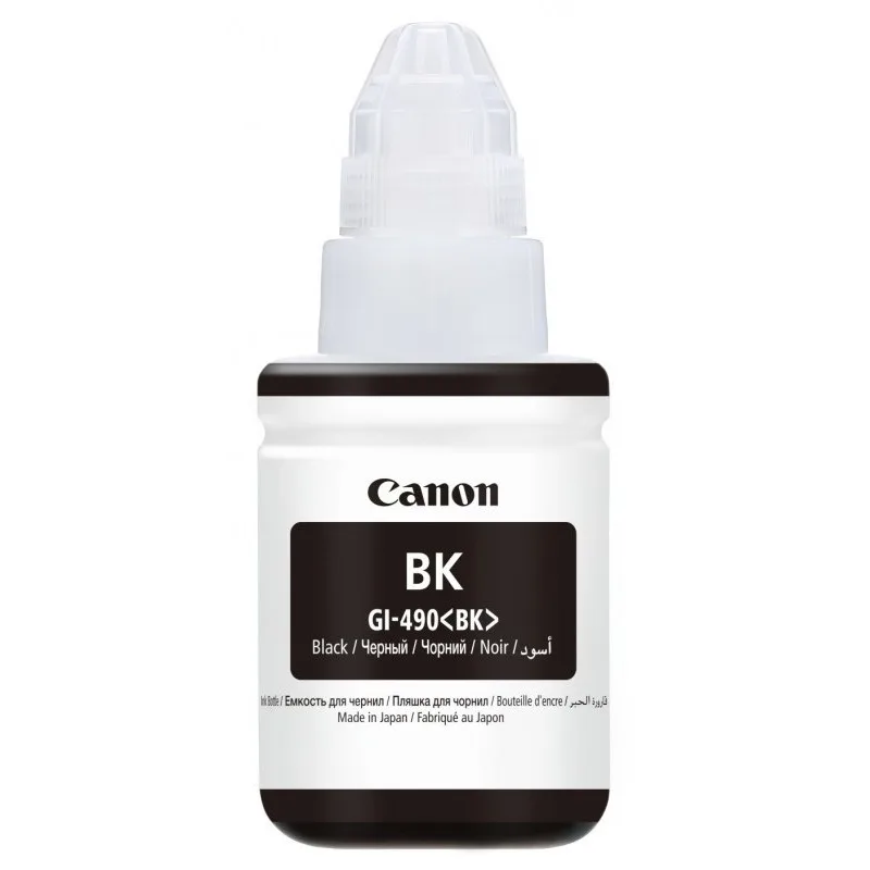 Bouteille D'encre Canon 490 Noir 135ml Originale
