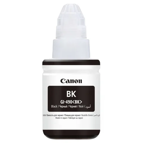 Bouteille D'encre Canon 490 Noir 135ml Originale