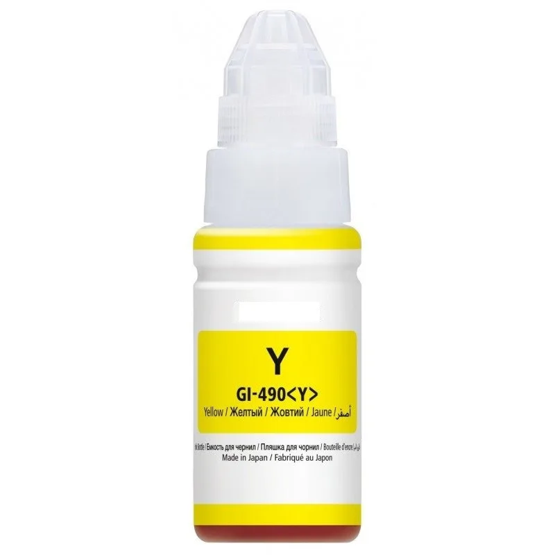 Bouteille D'encre Canon 490 Jaune 70ml Originale