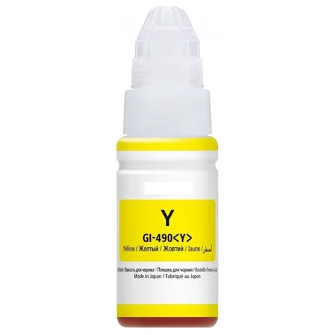 Bouteille D'encre Canon 490 Jaune 70ml Originale
