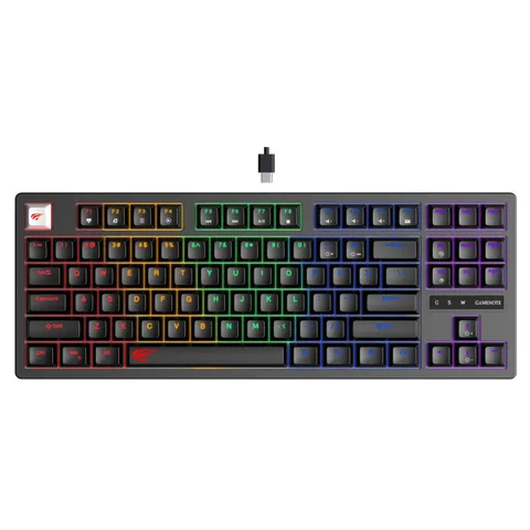 Havit Clavier Gamer Mecanique RGB Blanc KB901L