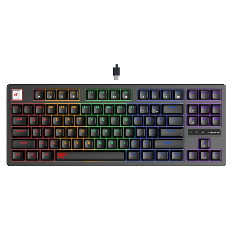 Havit Clavier Gamer Mecanique RGB Blanc KB901L