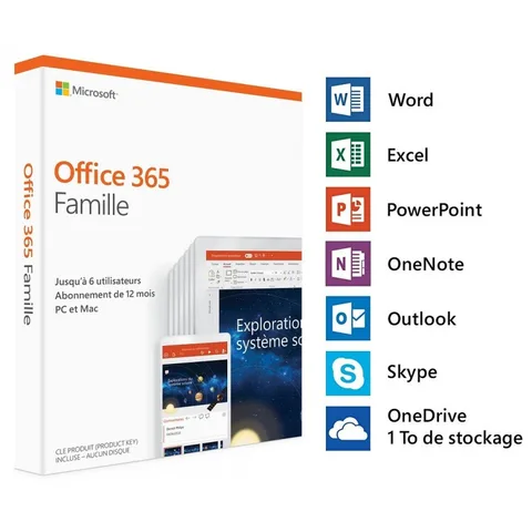 Microsoft Office 365 Family French 1UTI/1AN