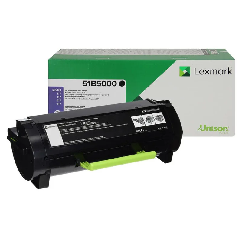 Toner Lexmark NT-FPL510C 51B5000 Noir Adaptable