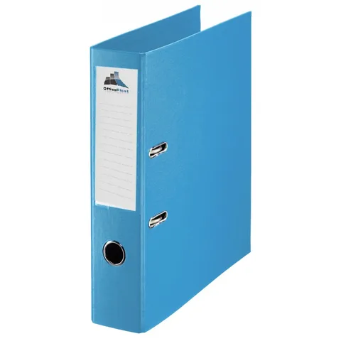 CLASSEUR A LEVIER PLASTIPAP ESSENTIAL DOS 75MM BLEU PASTEL