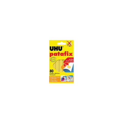 80 Pastilles Adh Patafix Jaune Uhu