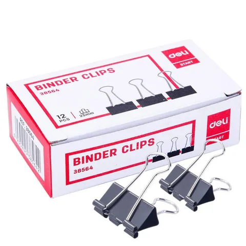 Binder Clips 25MM E38564 Pq 12 – Deli