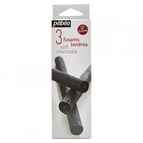 Boite 6 Fusains Tendre 6-8MM – Pebeo