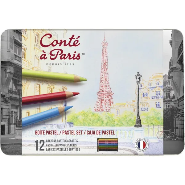 Boite de 12 Crayons de Cire Peanut Pastel Ref CR200100/Y-PLUS+