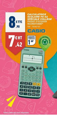 Calc Scolaire FX92 Speciale Colleg – Casio