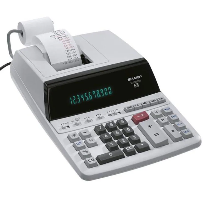 Calculatrice à Ruban Affichante EL-2607V – Sharp