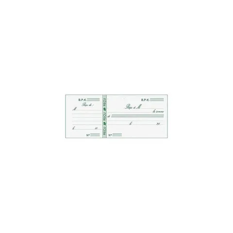 Carnet Recu 2EXP 50X2F 8.5X13.5