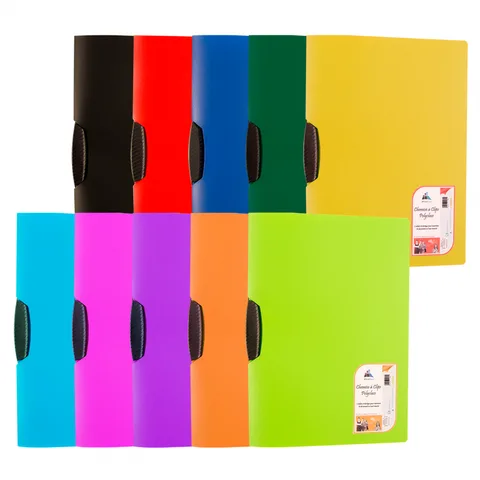 Chemise à clip PP Essential coloris assortis