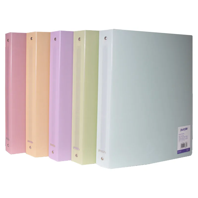 Classeur PP semi-rigide pastel dos 40 mm coloris assortis