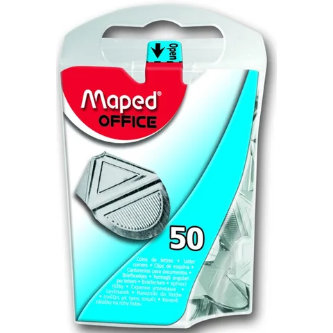 Coins- Lettres Alu 25MM BT DISTR./ 50 – Maped