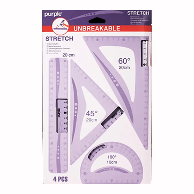 Equere 60°/20CM Stretch Purple