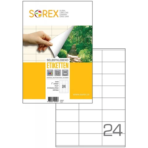 Etiq Sorex A4/102 30*15