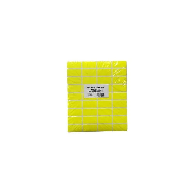 Etiquette 10*20 Fluo Poch