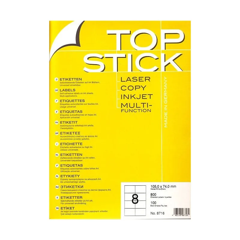 Etq Top Stick A4/65