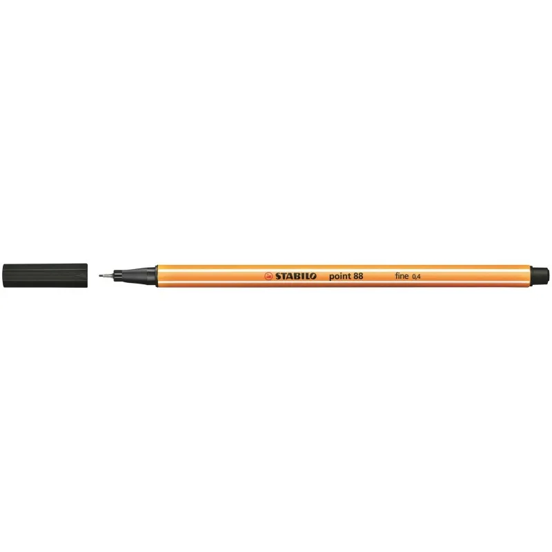 Feutre Fin Point 88 Noir 0,4 mm – Stabilo