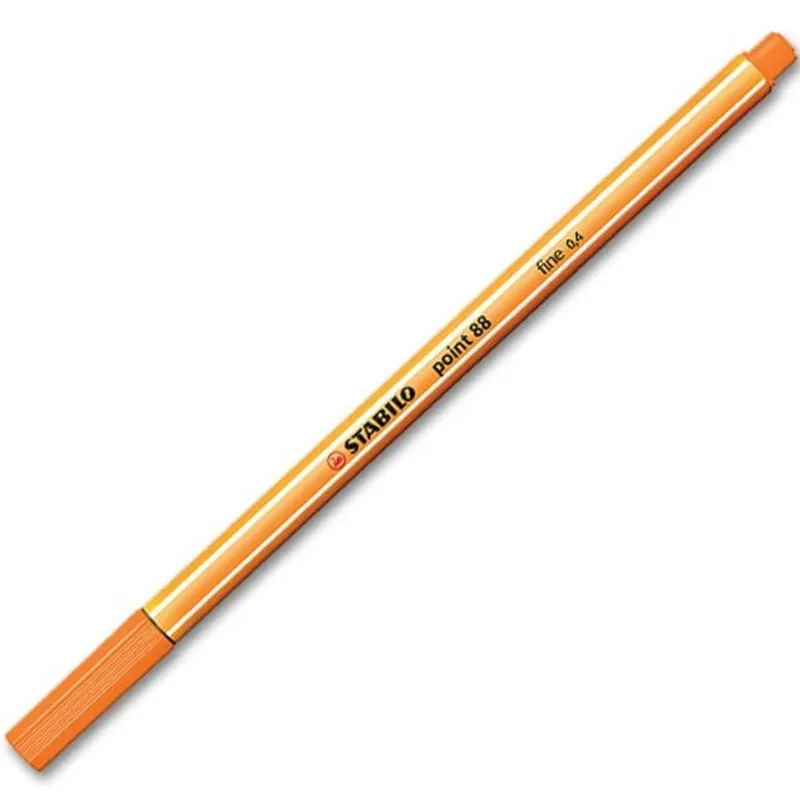 Feutre Fin Point 88 Orange Clair 0,4 mm – Stabilo