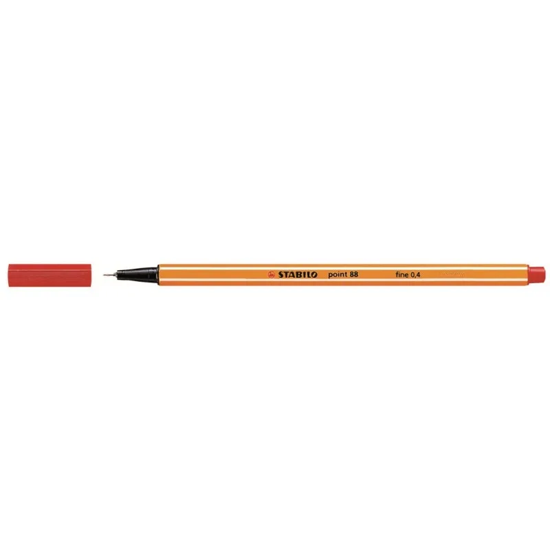 Feutre Fin Point 88 Rouge 0,4 mm – Stabilo