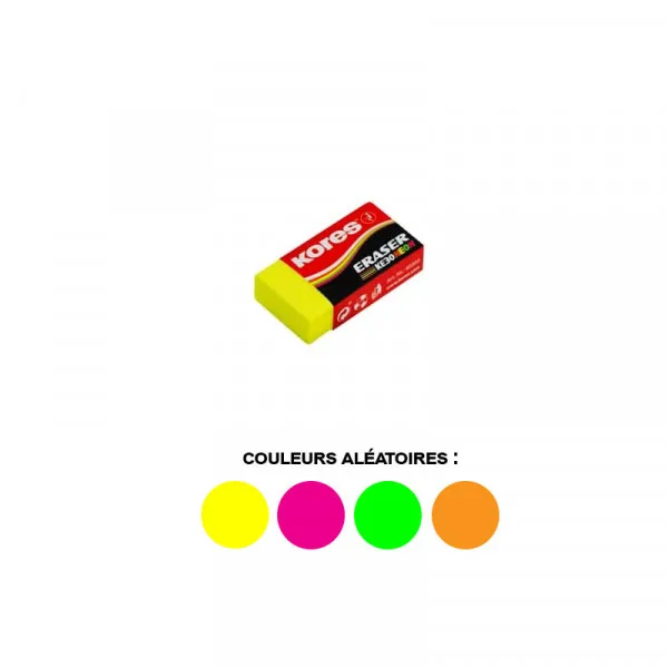 Gomme Couleur Parakeet Mini avec étui