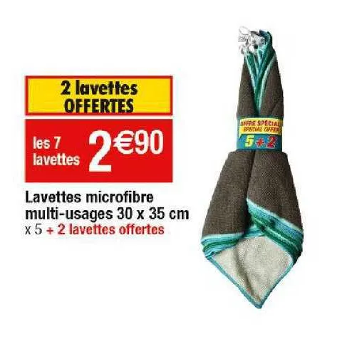 Microfibre Multi Usages Ass 35/35 CM