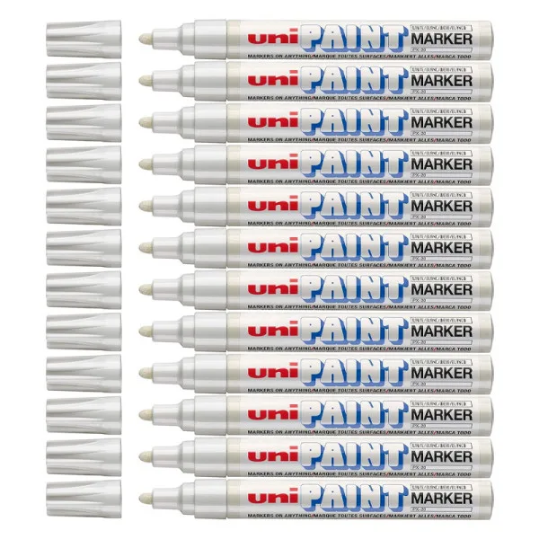 Marq Perm Paint Px Blanc Pte Ogive Uni Ball