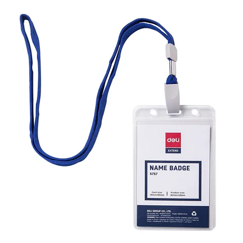 Porte Badge PVC Vetical 90*54MM 64801 Deli
