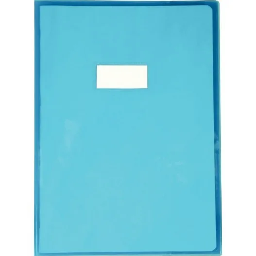 Protège-cahier Cristal grand modèle — Bleu