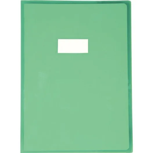 Protège-cahier Cristal grand modèle — Vert