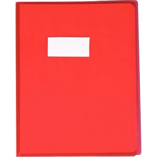 Protège-cahier Cristal petit modèle — Rouge