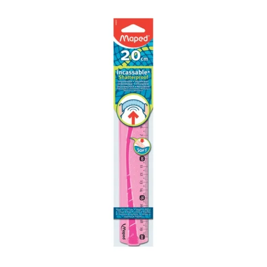 Regle Plate 20CM Incassable Couleur Ref RX240300/Y-PLUS+