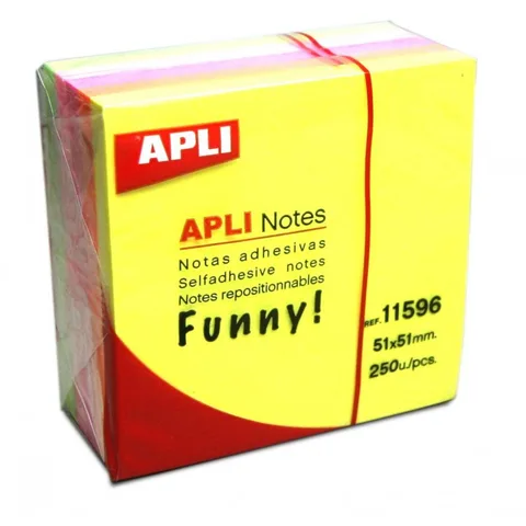 Stick Note Cube 51*51 Assortis – Apli