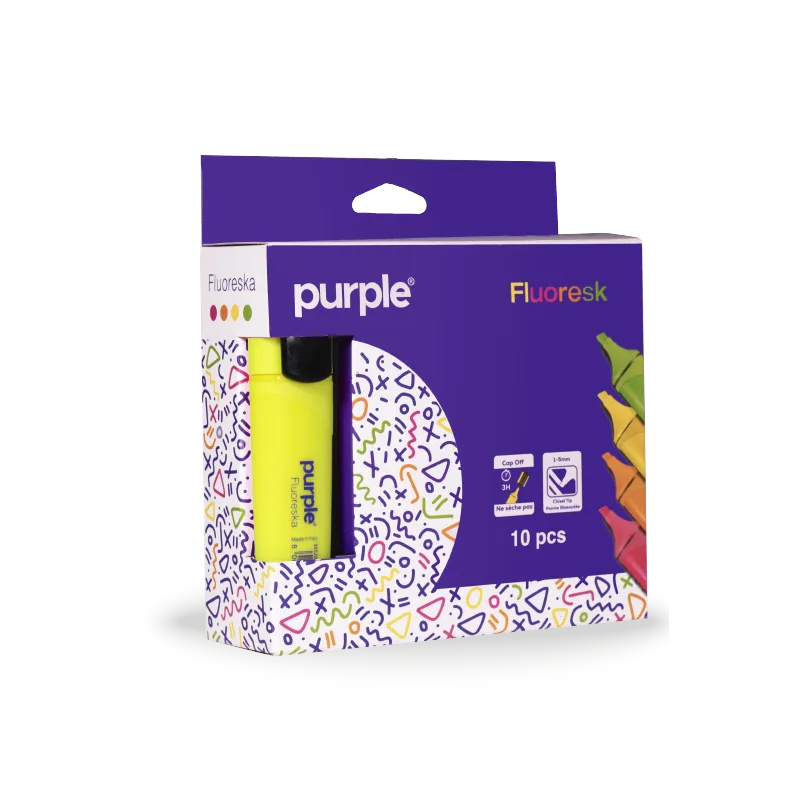 Surligneur Fluoreska Orange Fluo Purple