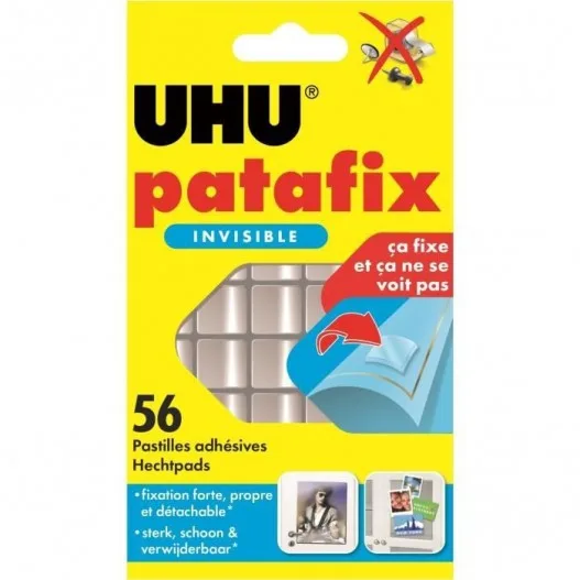 Pastilles Adhesives Uhu Patafix Invisible 56GR