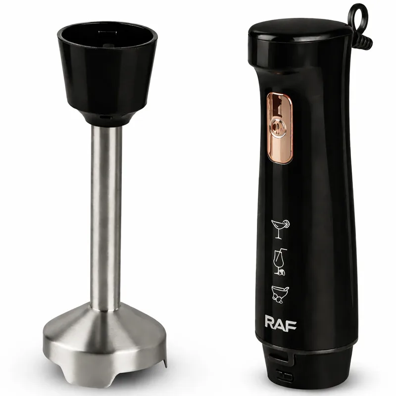 Mixeur Plongeant+bol Raf R313B 800W 0.6L Black