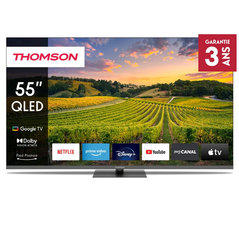 TV Thomson 55" Smart 4K UHD Qled 55QG5C14