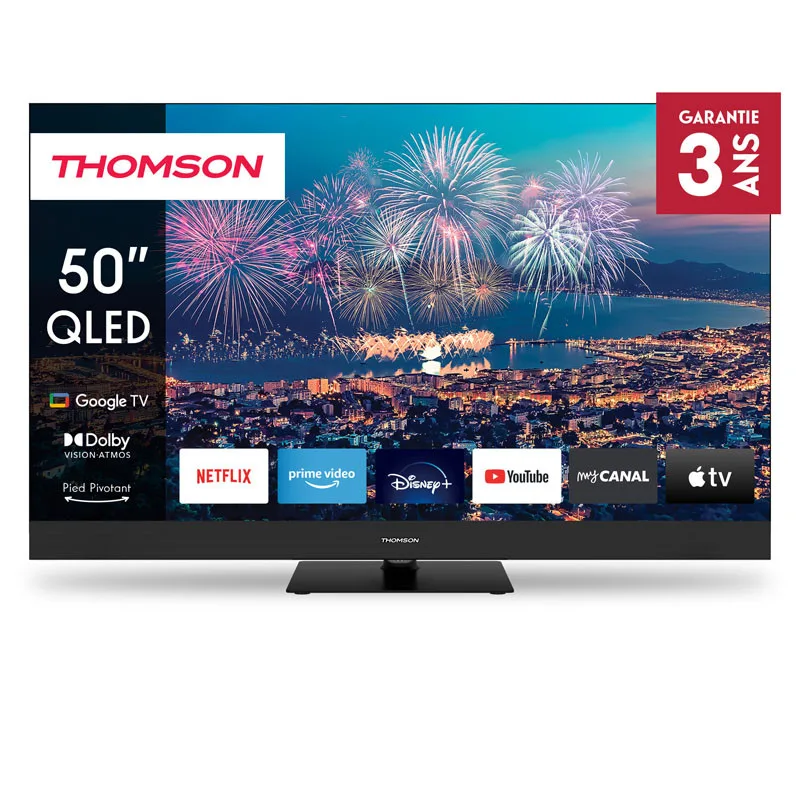 TV Thomson 50" Smart 4K UHD Qled 50QG6C14