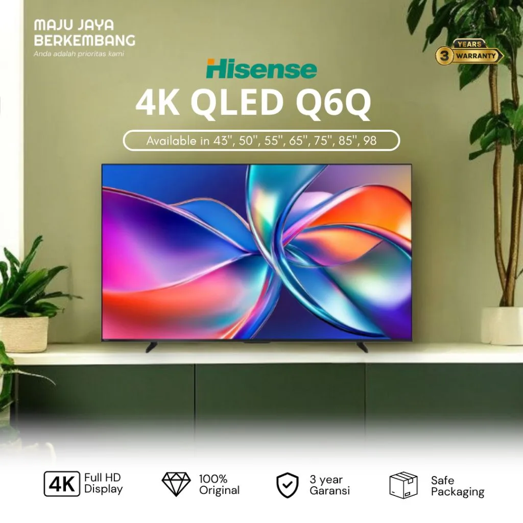 TV Hisense 75" Smart Qled 4K UHD 75Q6Q
