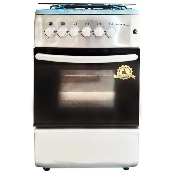 Sotacer Cuisiniere à Gaz 4 Feux 60CM Blanc SF607 Garantie 2ans