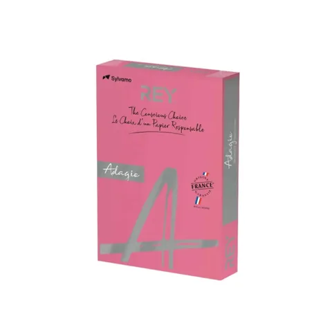 Papier Couleur A4 80g 500 Feuilles Rose – Rey Adagio
