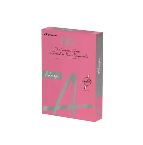 Papier Couleur A4 80g 500 Feuilles Rose – Rey Adagio