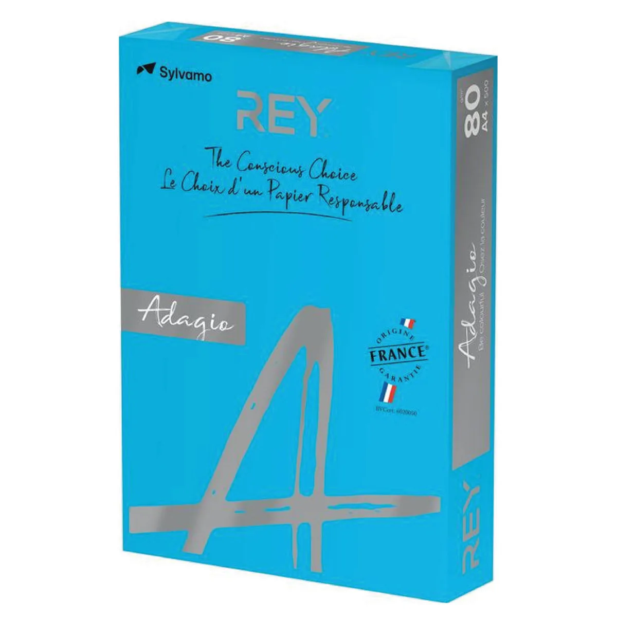 Papier Couleur A4 80g 500 Feuilles Bleu Intense – Rey Adagio