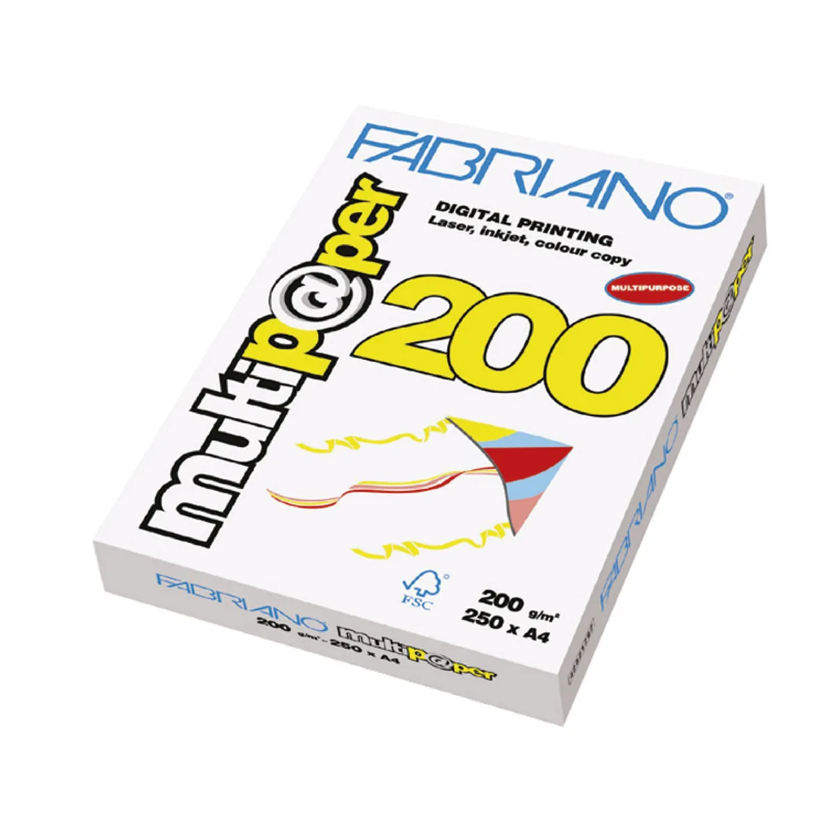 Rame Papier A4 – 200 g/m² – 250 Feuilles – Multipaper