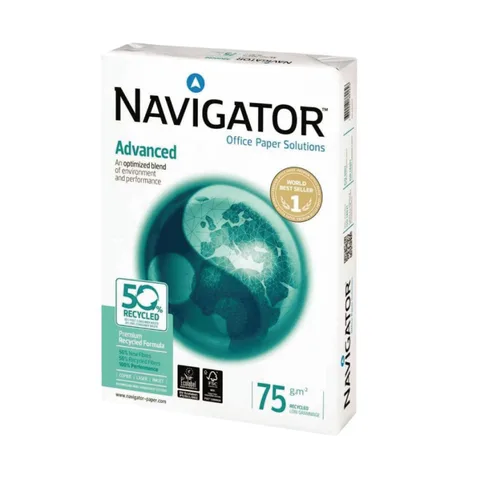 Rame Papier Extra Blanc A4 – 75 g/m² – 500 Feuilles – Navigator